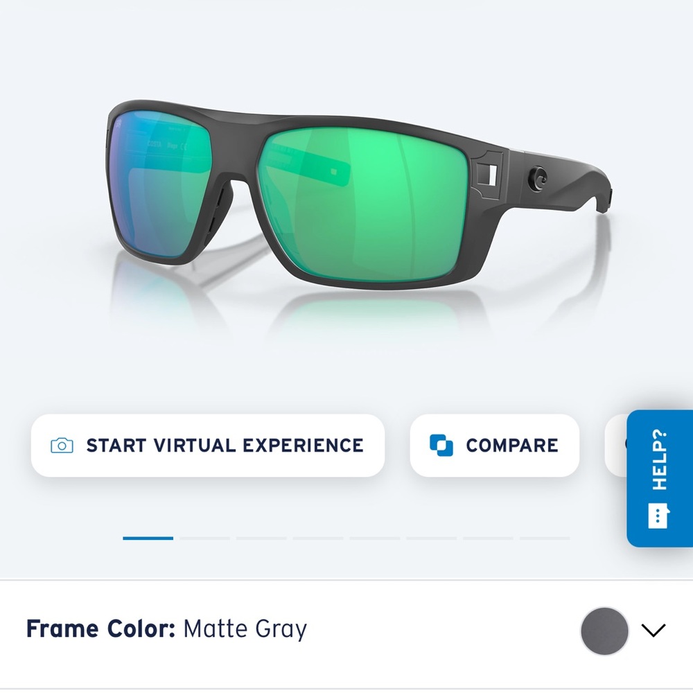 Mens Costa Del Mar Diego Polarized Sunglasses